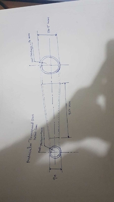 Zentrifugal-Glas-Kegel-Papierherstellungsmaschine zur Herstellung von Naturpapier L 350 mm